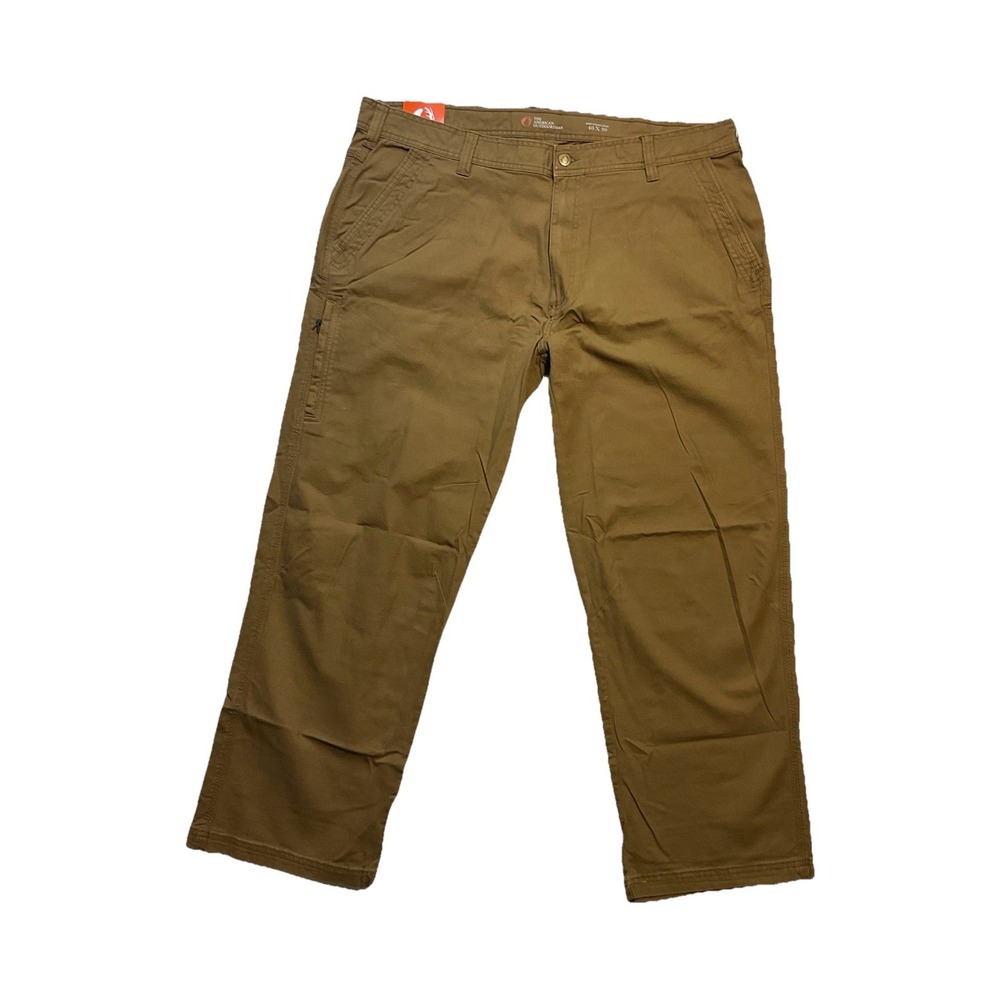 The American Outdoorsman Men's Pants 40x30 Brown Outdoor Hiking Utility NW